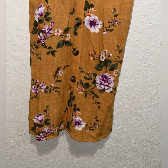 American Eagle Floral Button Up Mini Dress - Picture 3 of 10